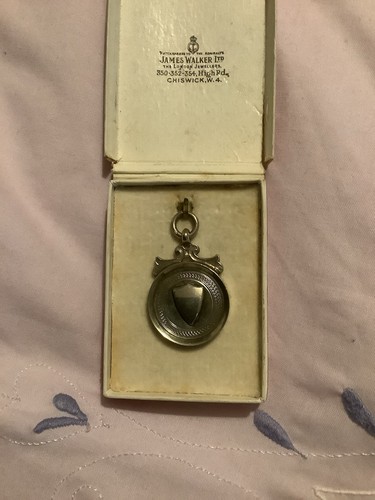 Silver medal fob - silver,