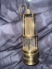 Miners gluckauf brass lamp - miners,
