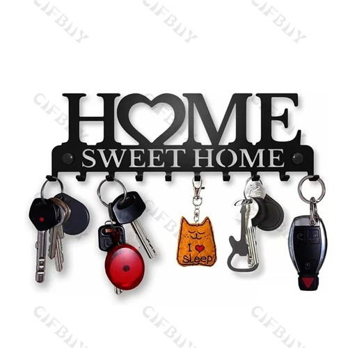 Wall mounted key - holder, hooks