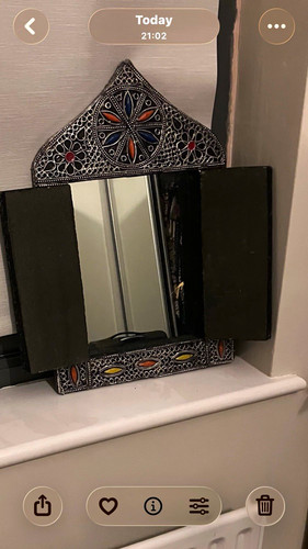 Arched wall mirror - wall, silver