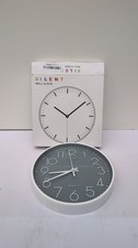 Kitchen Clock 8inches Silent Wall Clock Non-Ticking Modern Quartz,Grey