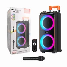 Wireless Bluetooth Speaker System with Remote Control & Big Subwoofer for Party