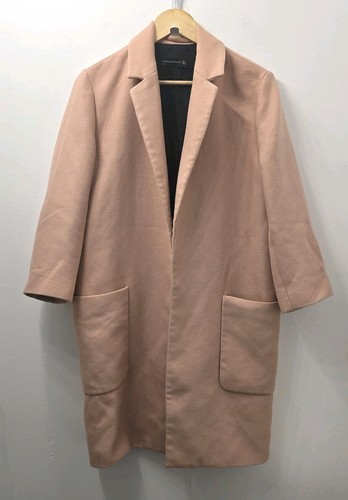 Zara long open blazer coat