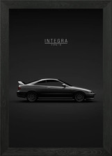 2000 Honda Integra Type R Framed Wall Art Poster Canvas Print Picture