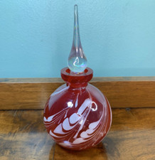 Hand Blown Ruby Red Round
