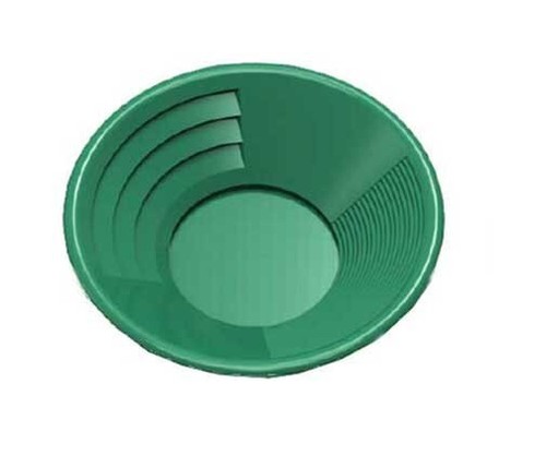 Panning gold pan green - 14",