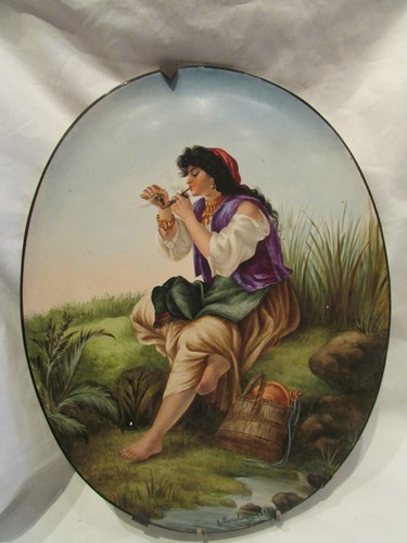 Antique dish 1883 faience - antique,