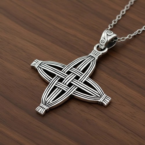 Brigid cross pendant - cross, necklace