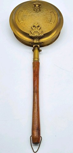 Vintage brass bed warming - brass,