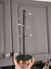 Dark Green and chrome Morphy Richards 6 arm Mug-Tree good condition