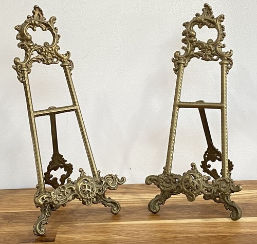 Brass picture easel - brass,