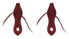 Challenger USA Horse Tack Western Horse Tack Latigo Red Leather Slobber Straps