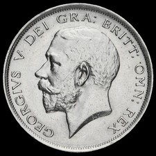 1915 George V Silver Half Crown, G/EF #2