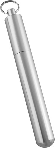 Portable silver toothpick - silver,