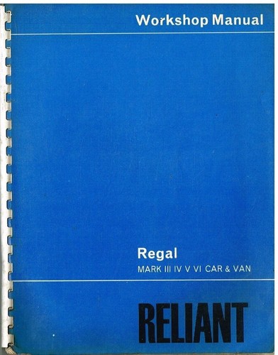 Reliant regal mk3 mk4 - regal, mk5