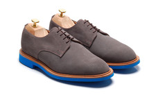 SANDERS x Mark McNairy Grey Suede Derby Shoes: `8538GSX` UK 10 US 11 EU 44