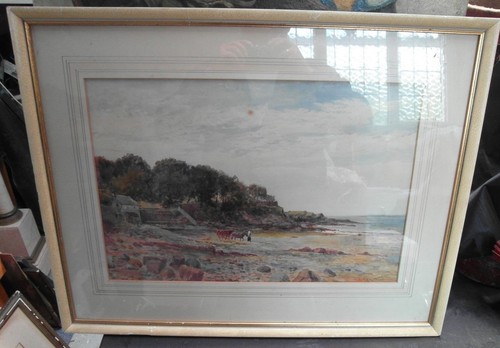 Antique water colour painting - antique,