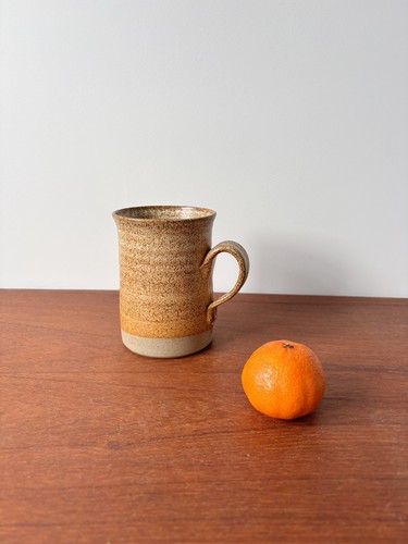 Studio pottery mug cup tall - pottery,