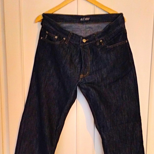 Armani jeans men dark blue - armani,