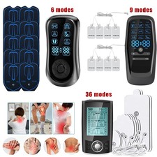 Dual Channel TENS+EMS Unit Muscle Stimulator Machine Pain Relief 6/9/36 Modes