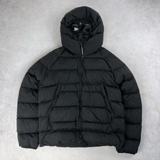 CP Company Eco Chrome Goggle Puffer Jacket Medium Coat Black 4441
