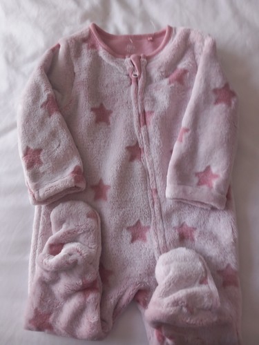 Baby girls fleece sleepsuit - girls,
