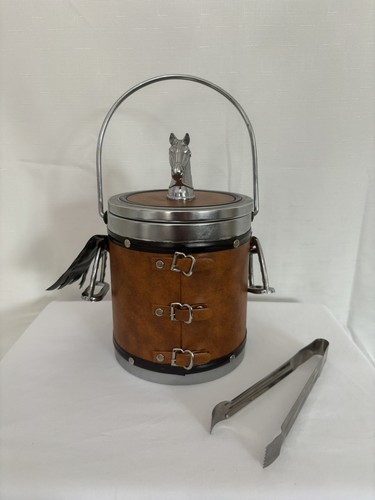 Vintage horse ice bucket polo - horse,