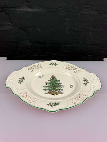 Spode christmas tree pierced - spode,