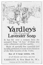 YARDLEY'S Old English Lavender Soap - Antique Advertisement 1921