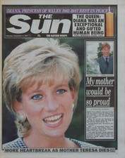 THE SUN NEWSPAPER 6 SEPT 1997