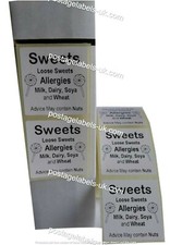 Sweet Allergen Labels Warning