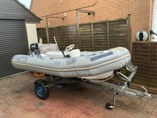 Avon Rib, engine and trailer