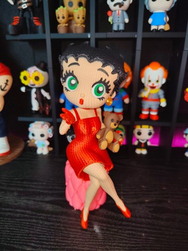 Betty boop knitted figure - boop,