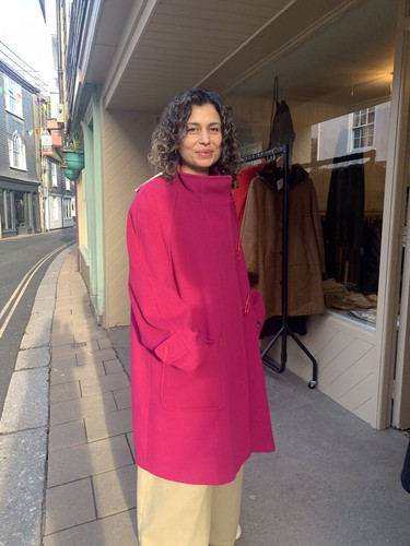 Wool fuchsia pink - , ladies