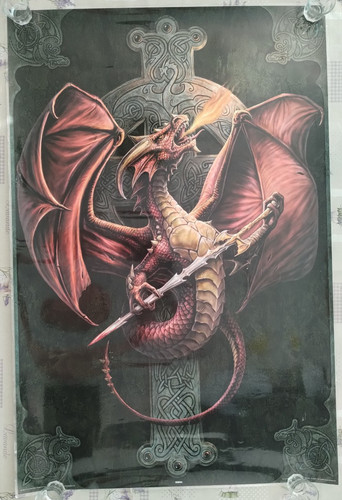 Anne stokes dragon warrior - dragon,