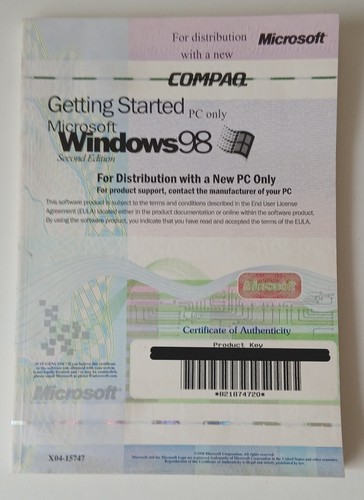 Microsoft windows compaq - se,