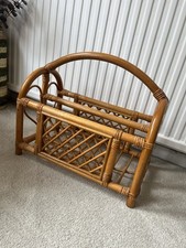 Vintage Bamboo Magazine Rack