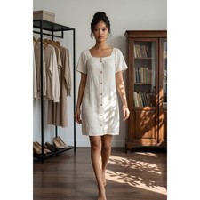 Naïf Womens Cream Button
