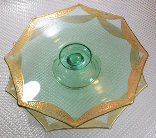 Depression glass gold - depression,
