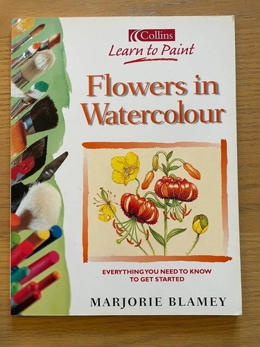 Flowers watercolour - in, •