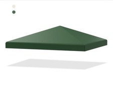 Outdoor Replacement Green Patio Gazebo Pavilion Cover w Hook and Loop Fastener