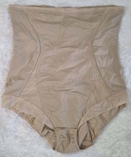 High waisted beige pantie - waisted,