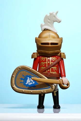 Playmobil knights with sword - with,