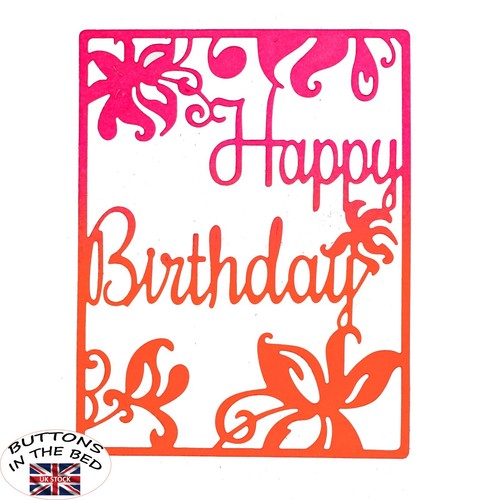 Happy birthday floral - a,