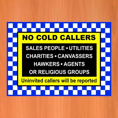 Stop cold callers door - , sticker