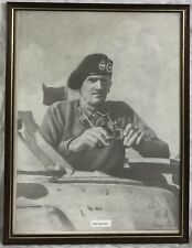 Field Marshall Montgomery Pencil Drawing Print, 8th Army, WW2 1942, George Adams