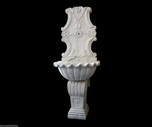 White marble wall fountain - marble,