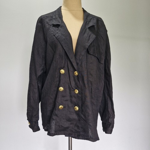 Posse black linen statement - black,