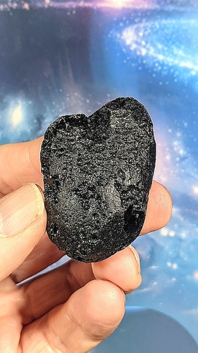 Large tektite meteorite - tektite,