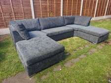 Grey large shape sofa - grey,